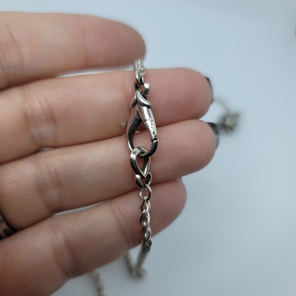 Sterling Station Necklace - Picture 2 of 3